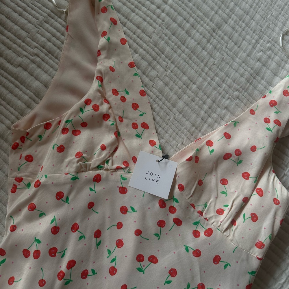 zara cherry dress